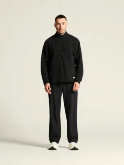 Men's Join Pile Fleece Half-Zip - Black