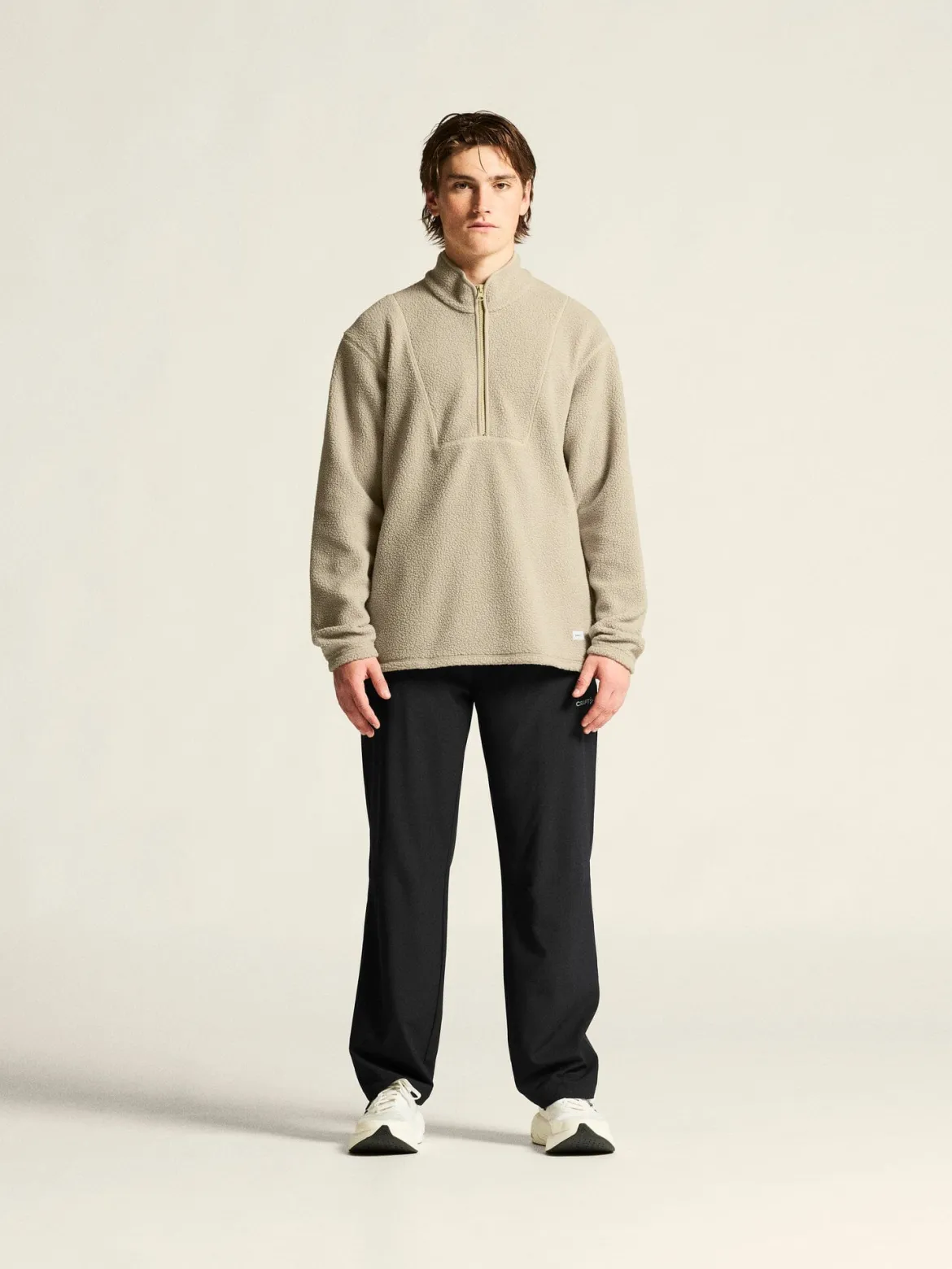Men's Join Pile Fleece Half-Zip - Hay