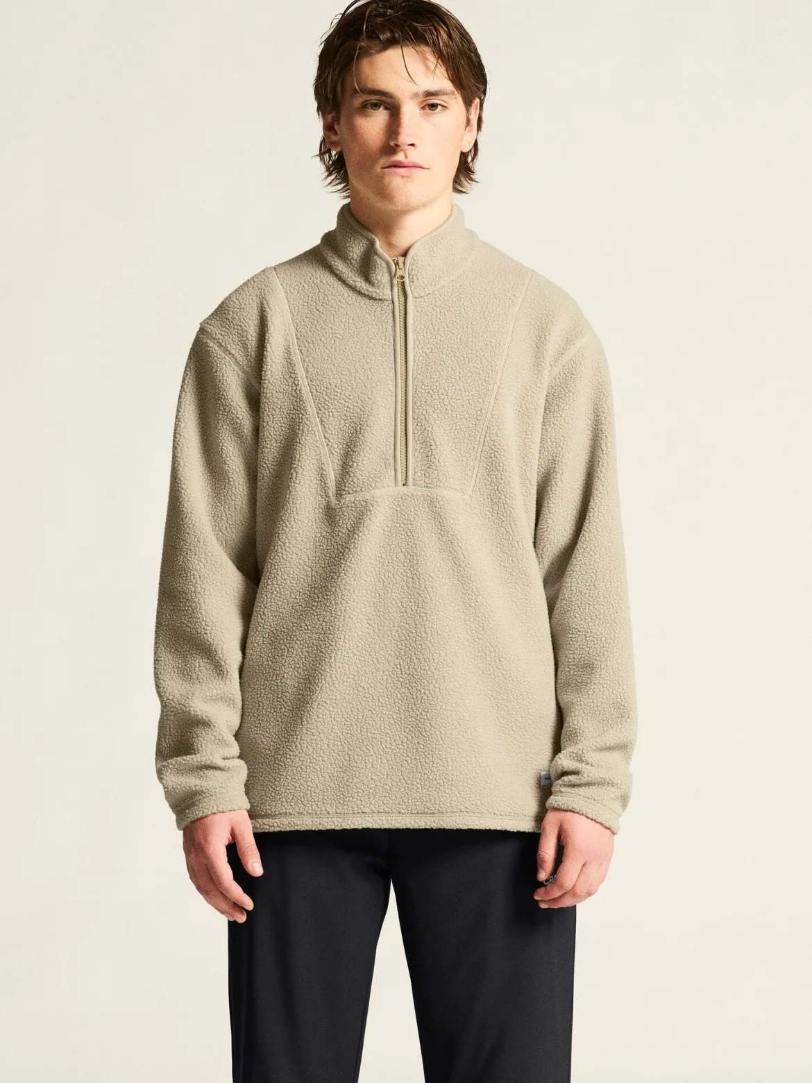Men's Join Pile Fleece Half-Zip - Hay