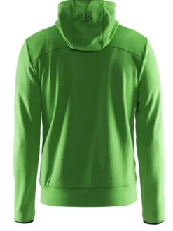 Men's Leisure Full Zip Hoodie - CRAFT GREEN