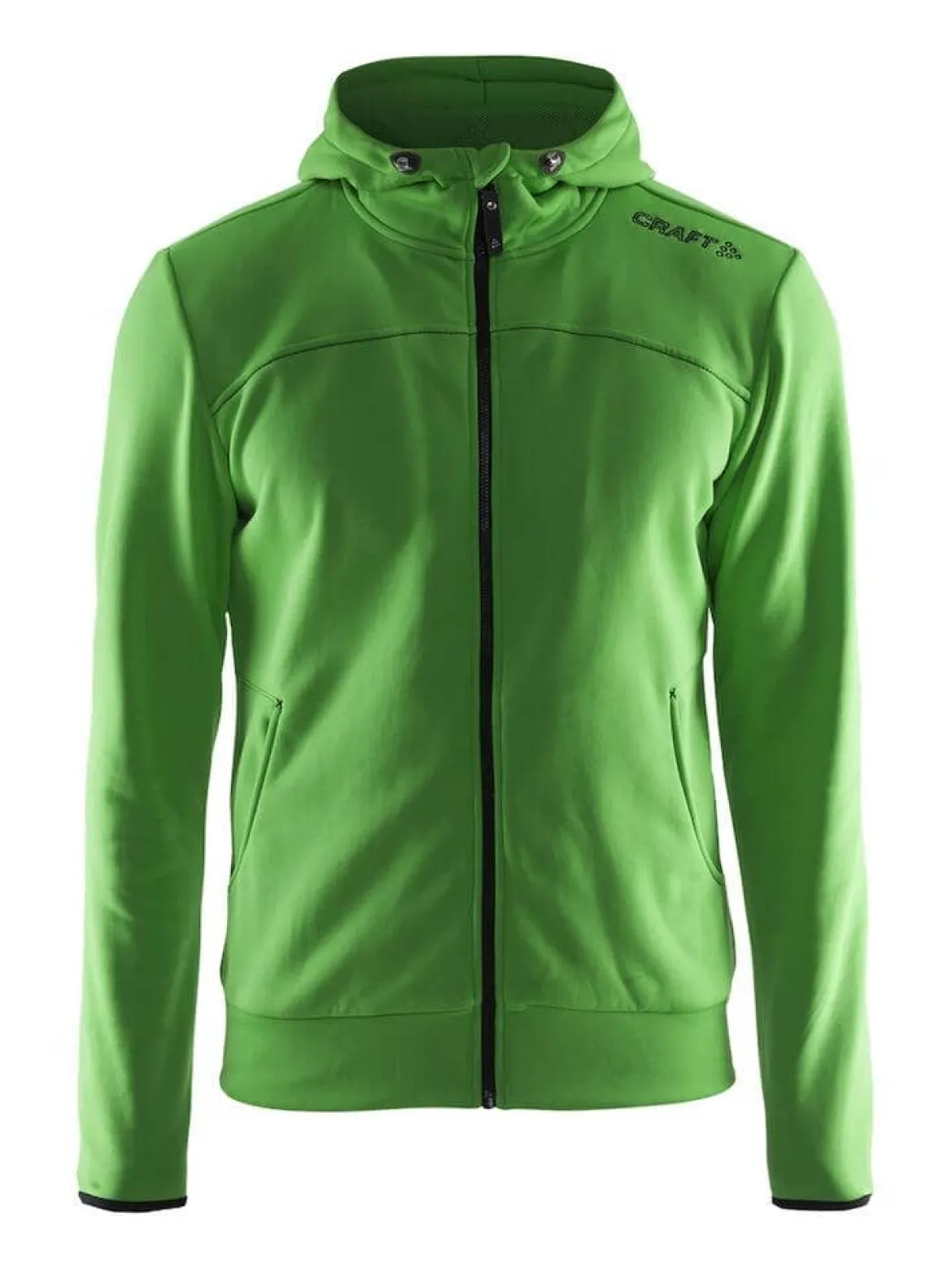 Men's Leisure Full Zip Hoodie - CRAFT GREEN