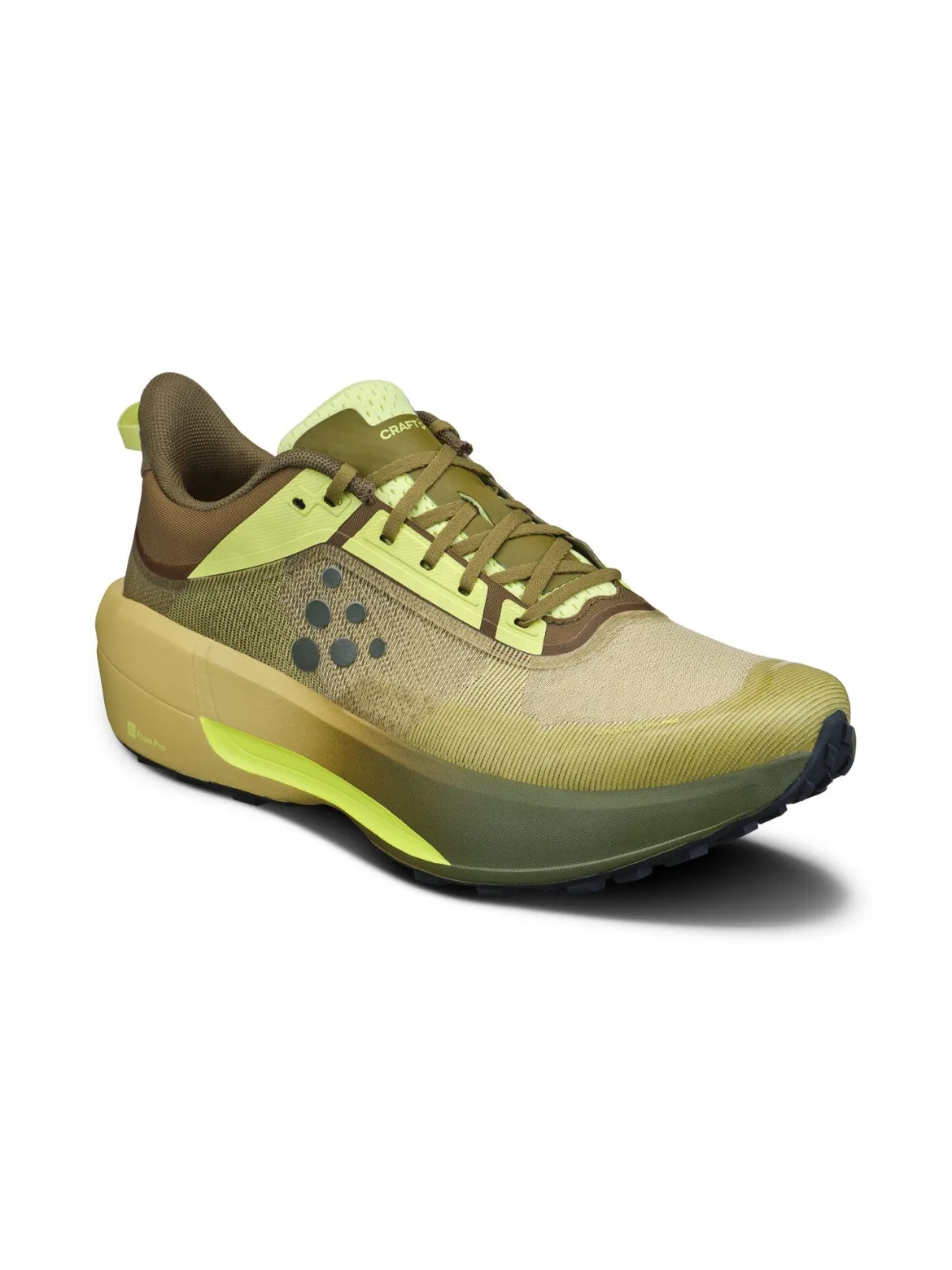 Men's Nordlite Ultra Pro Gravel Running Shoe - LEAF/CONTRAST YELLOW