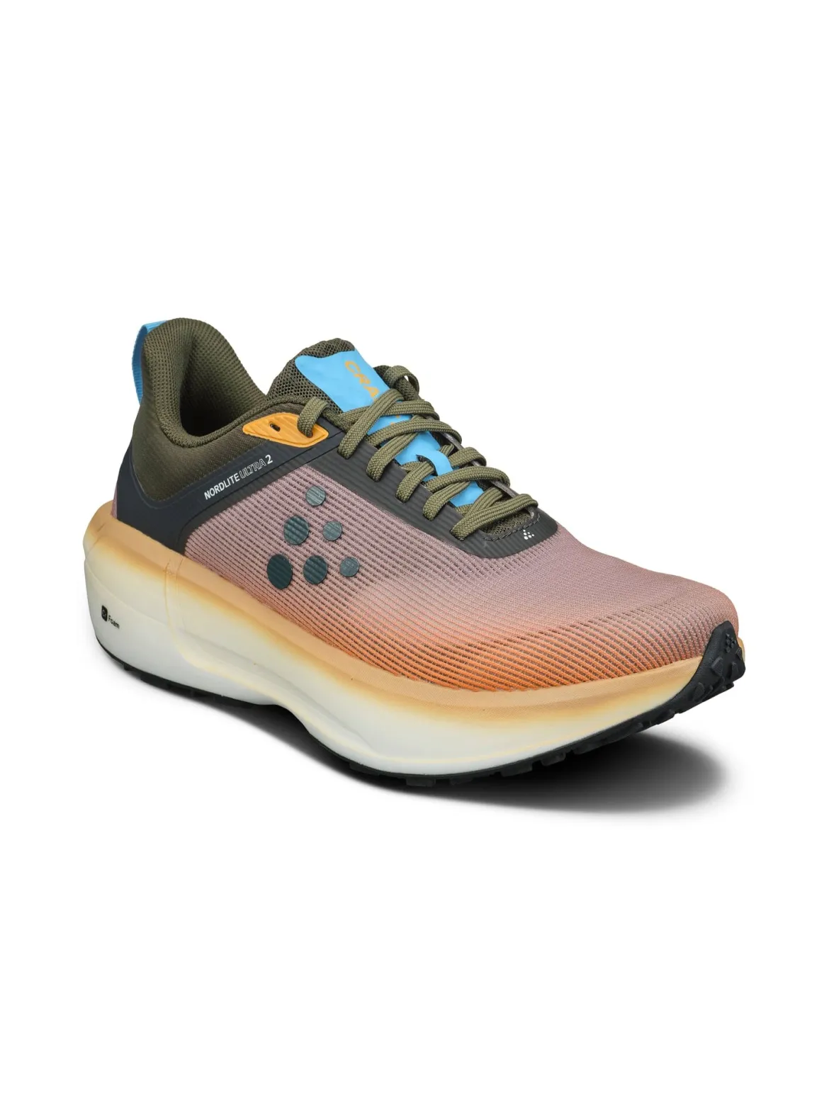 Men's Nordlite Ultra 2 Running Shoe - ORANGE/CONTRAST GREEN