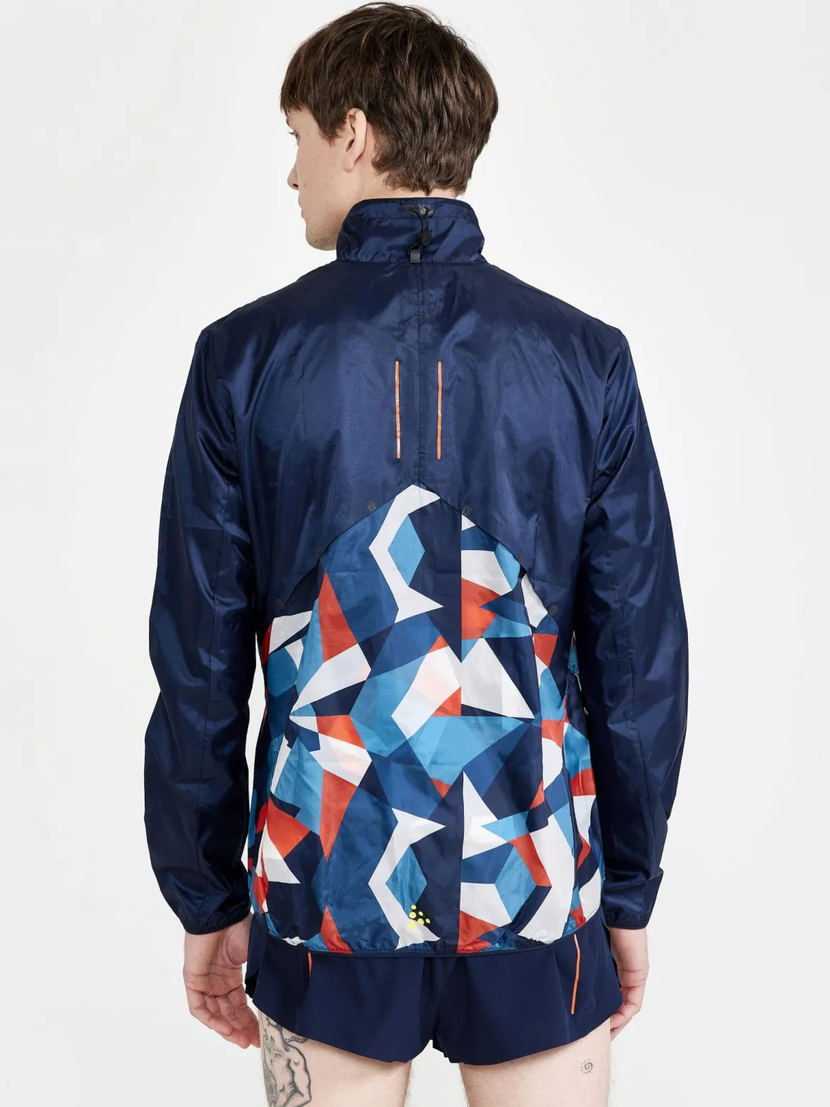 Men's Pro Dazzle Camo Running Jacket - BLAZE/P DAZZLE CAMO