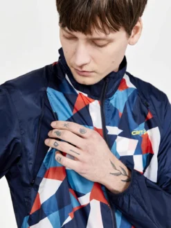 Men's Pro Dazzle Camo Running Jacket - BLAZE/P DAZZLE CAMO