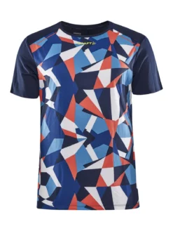 Men's Pro Dazzle Camo Running Tee - BLAZE/P DAZZLE CAMO