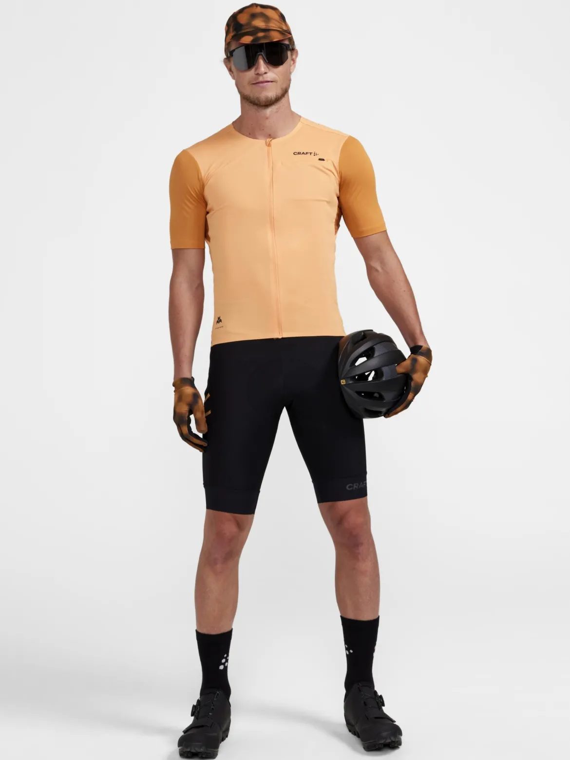 Men's Pro Gravel Bike Bib Shorts - Black/Desert