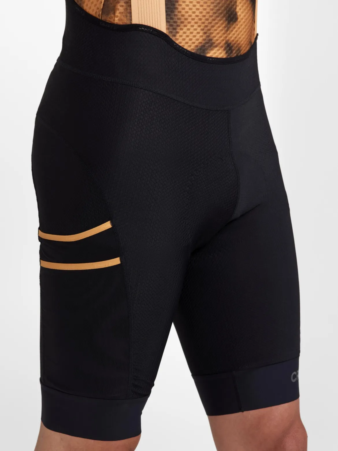 Men's Pro Gravel Bike Bib Shorts - Black/Desert