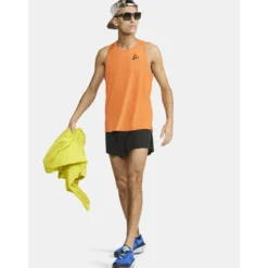 Men's Pro Hypervent Split Running Shorts 2 - Black