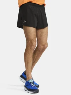 Men's Pro Hypervent Split Running Shorts 2 - Black