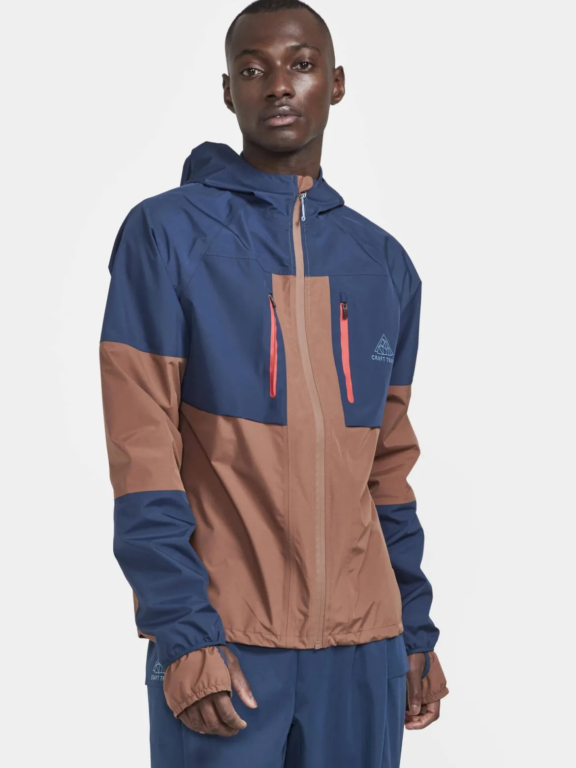 Men's Pro Trail Running Hydro Jacket - TIDE-AZTEC