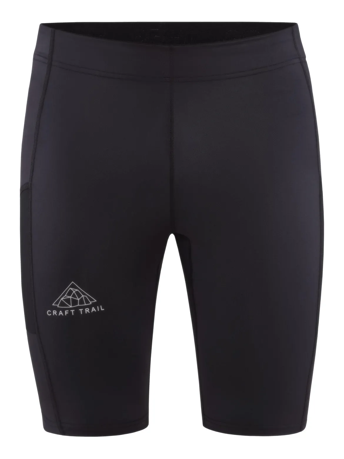 Men's Pro Trail Running Short Tights - Black