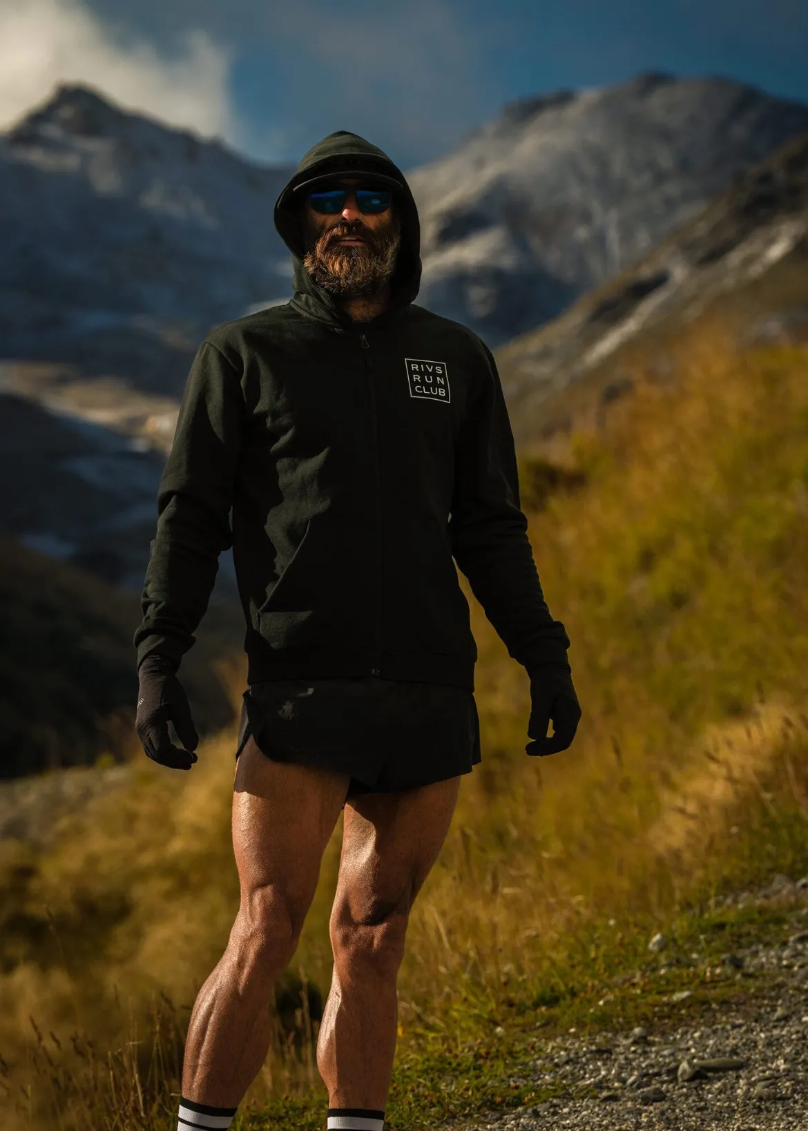 Men's Rivs Run Club Community 2.0 FZ Hoodie - Black/Rivs1