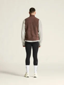 Men's SubZ Fleece Running Vest - PRUNE