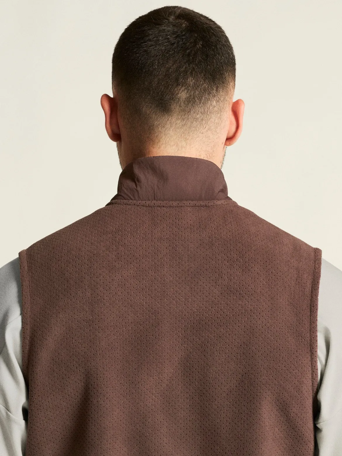 Men's SubZ Fleece Running Vest - PRUNE