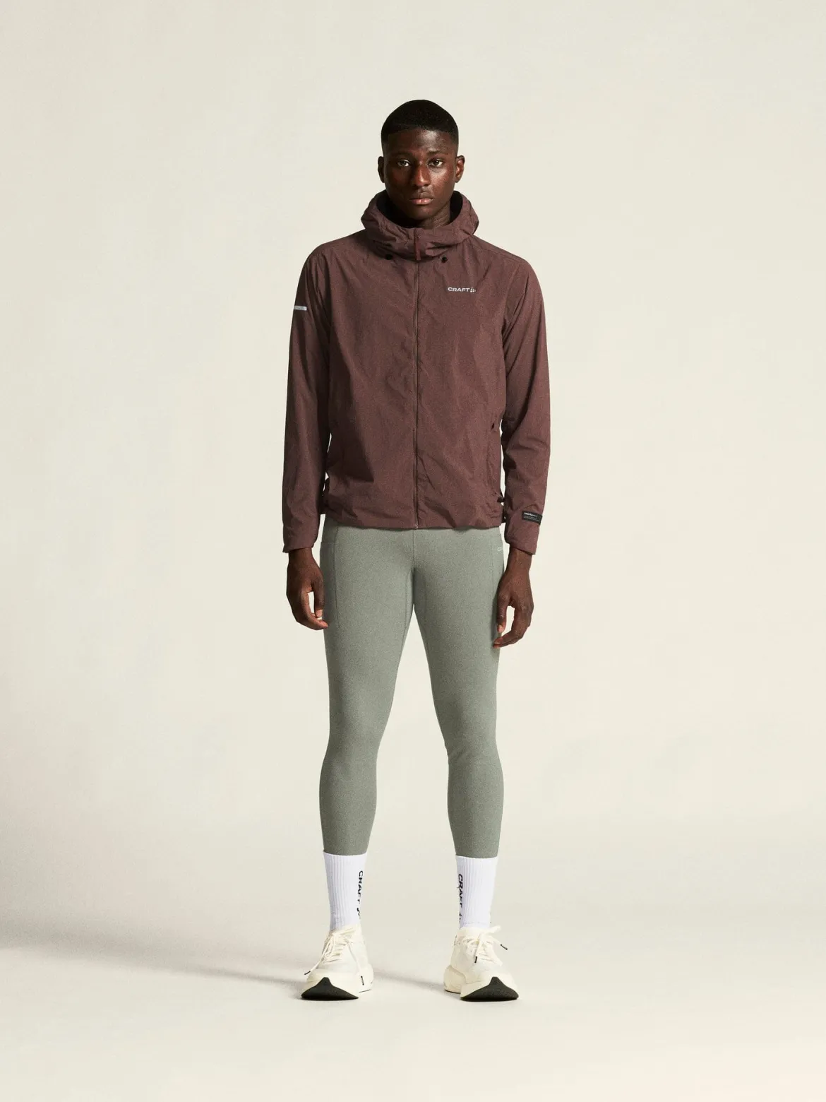 Men's SubZ Light Running Jacket - PRUNE