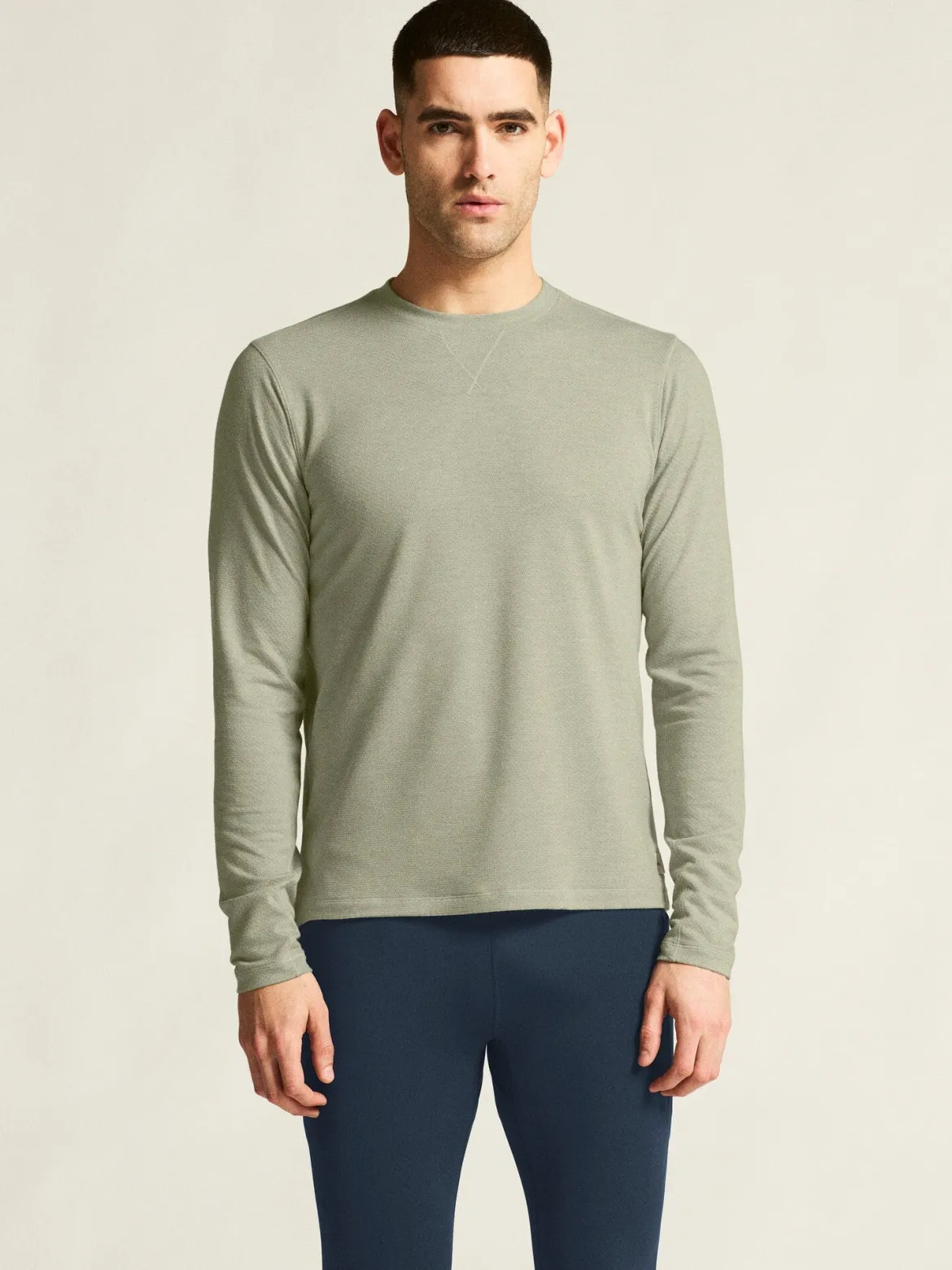 Men's Thermal Mesh CN - PIGEON MELANGE