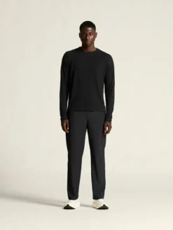 Men's Wool Waffle RN - Black