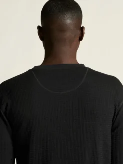 Men's Wool Waffle RN - Black