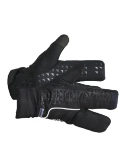 Siberian 2.0 Split Finger Glove - Silver Reflective/Black
