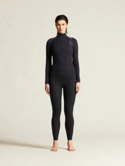 Women's Active Extreme X Zip Baselayer - Black