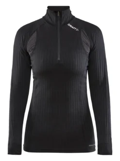 Women's Active Extreme X Zip Baselayer - Black