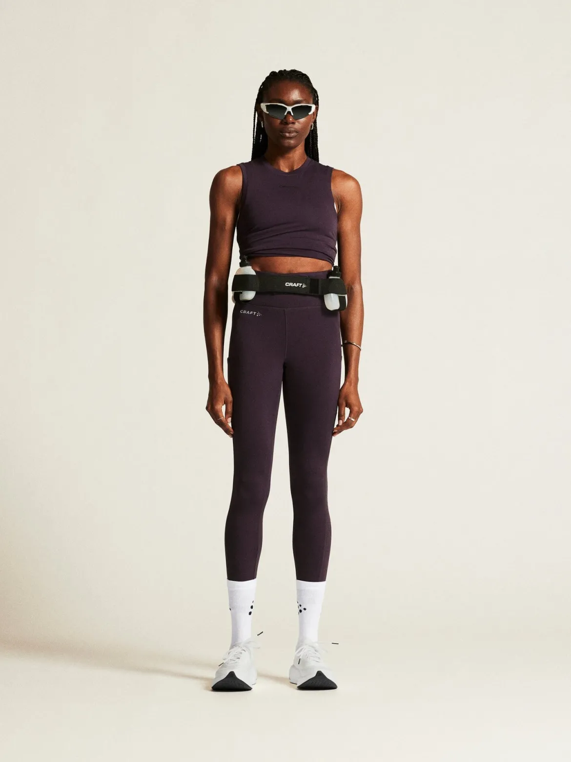Women's ADV Essence High Waist Warm Tights - DK PLUM