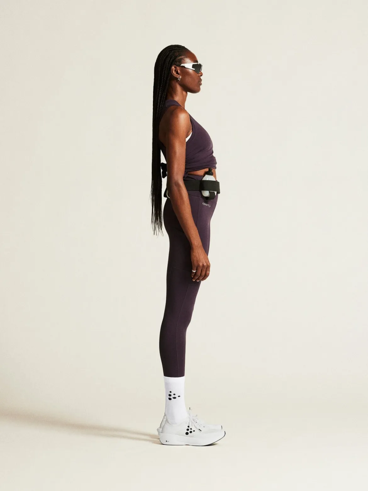 Women's ADV Essence High Waist Warm Tights - DK PLUM