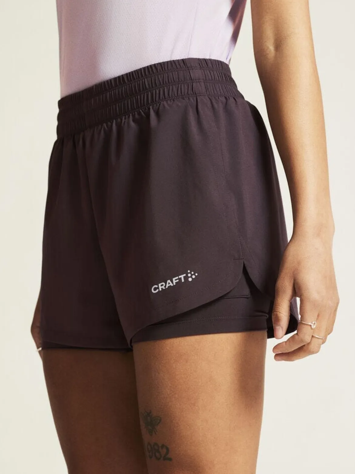 Women's ADV Essence 2-In-1 Shorts 2 - DK PLUM