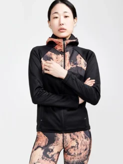 Women's ADV Essence Jersey Hood Jacket - ARROSA-REDDISH