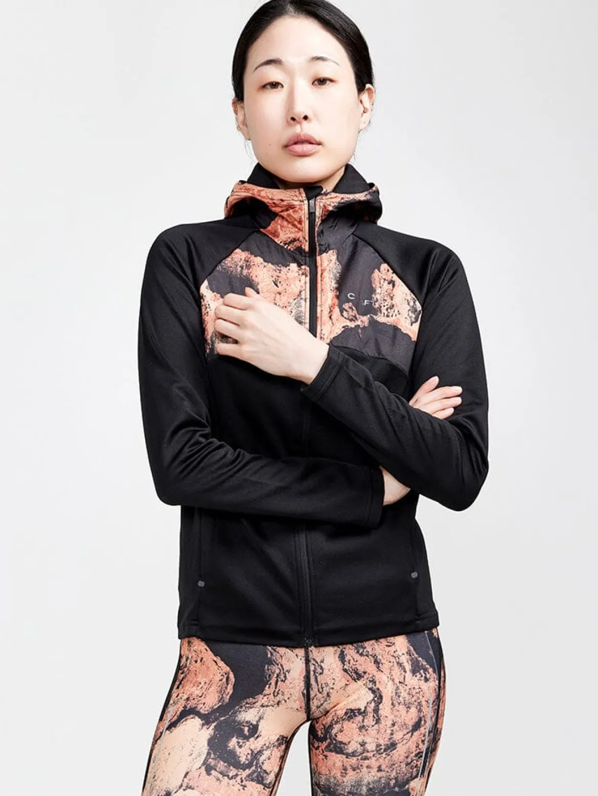 Women's ADV Essence Jersey Hood Jacket - ARROSA-REDDISH