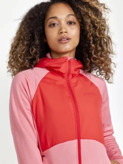 Women's ADV Essence Jersey Hood Jacket - ARROSA-REDDISH