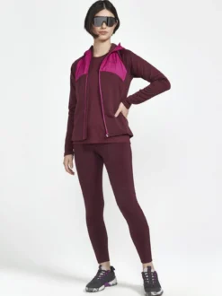 Women's ADV Essence Jersey Hood Jacket - PUNSCH-ROXO