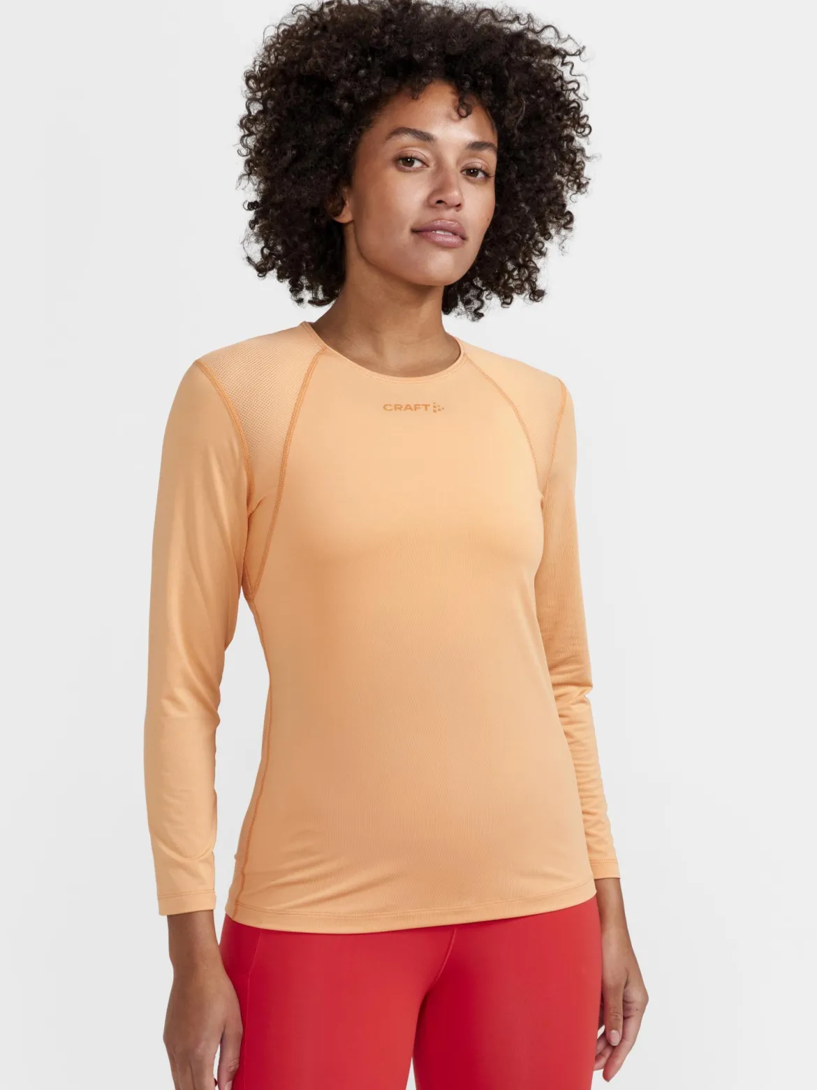 Women's ADV Essence Longsleeve Training Tee - PEACH