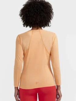 Women's ADV Essence Longsleeve Training Tee - PEACH