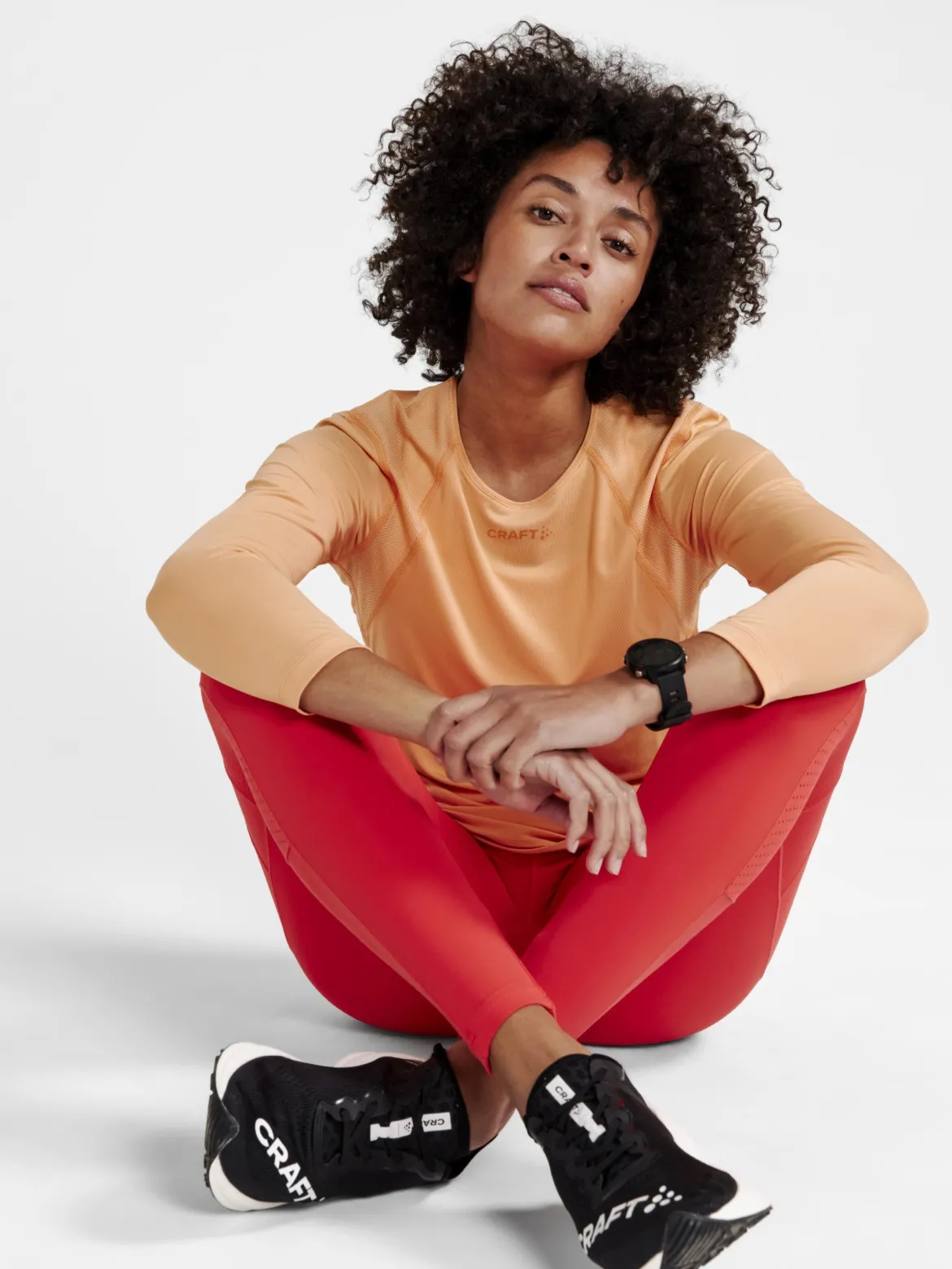 Women's ADV Essence Longsleeve Training Tee - PEACH