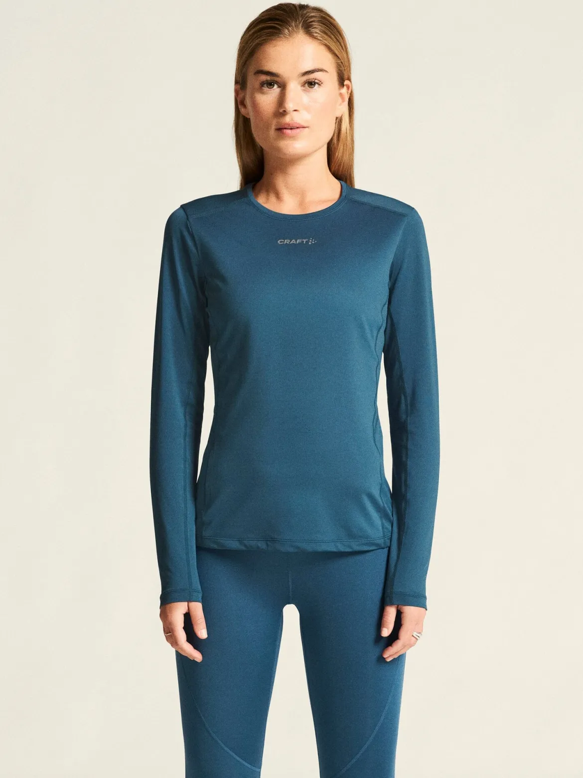 Women's Adv Essence LS Tee 2 - ENSIGN
