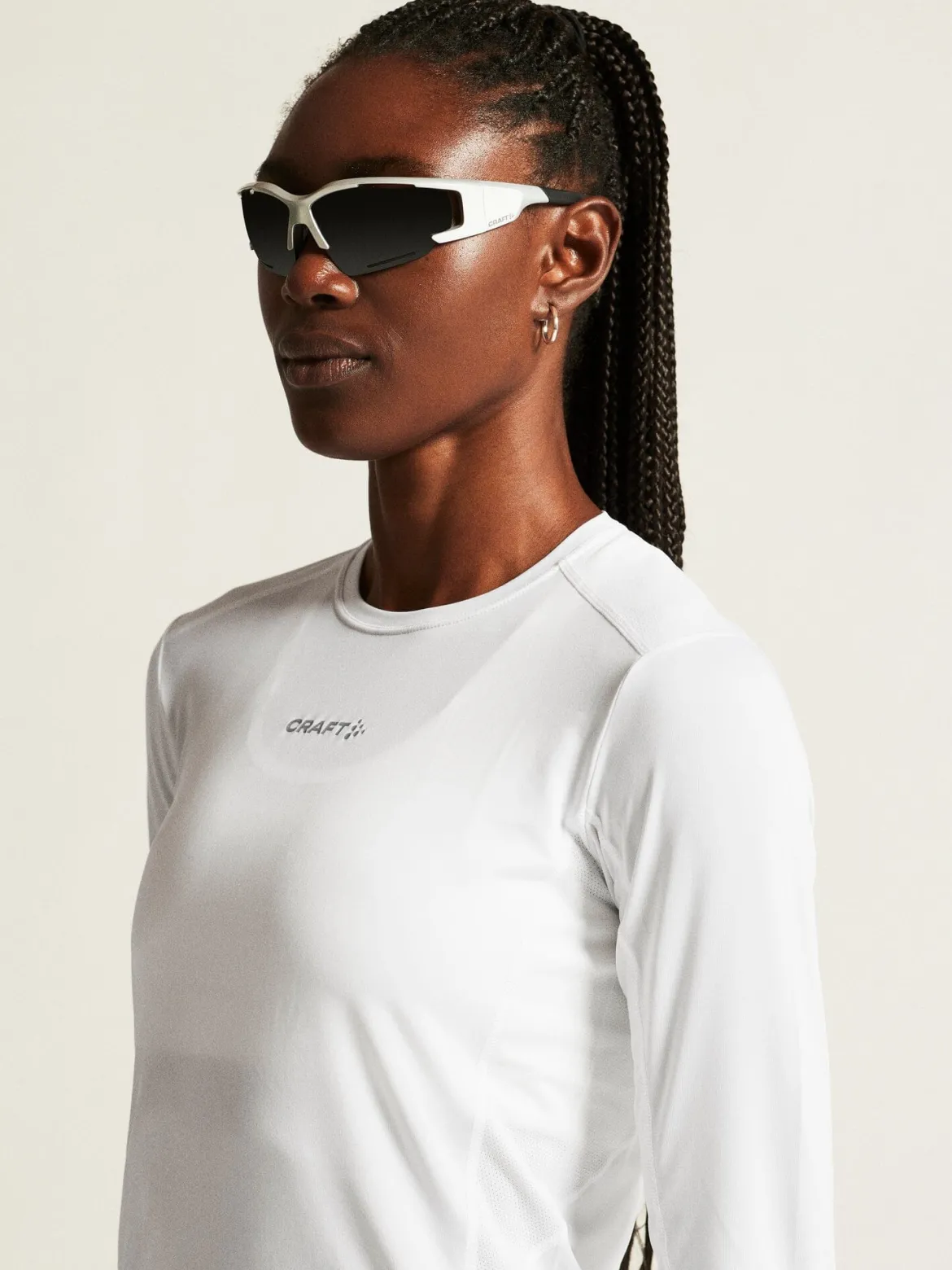Women's Adv Essence LS Tee 2 - White