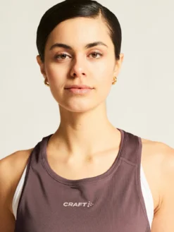 Women's Adv Essence Singlet 2 - FLINT