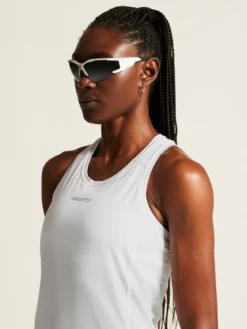 Women's Adv Essence Singlet 2 - White