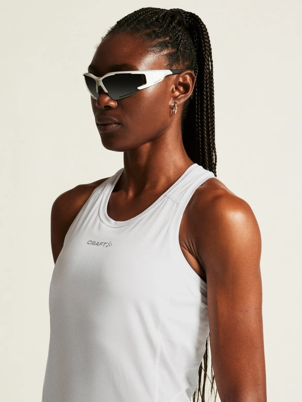 Women's Adv Essence Singlet 2 - White