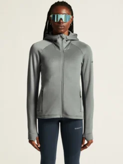 Women's ADV Explore Power Fleece Hood Jacket - Leaf