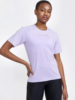 Women's ADV Gravel Bike Short Sleeve Tee - LAVENDER-MELANGE