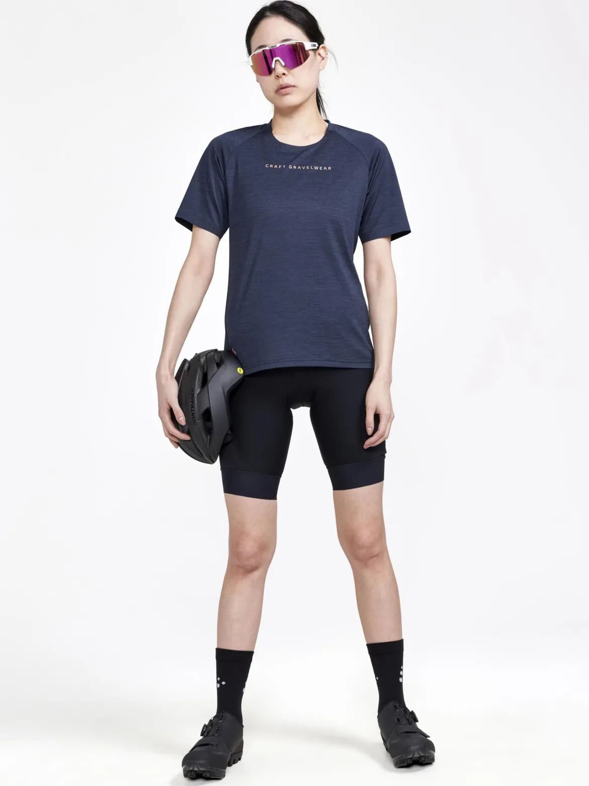 Women's ADV Gravel Bike Short Sleeve Tee - Black Melange