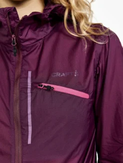 Women's ADV Gravel Wind Jacket - BURGUNDY-CRESS