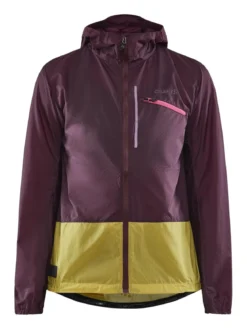 Women's ADV Gravel Wind Jacket - BURGUNDY-CRESS