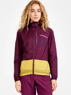 Women's ADV Gravel Wind Jacket - BURGUNDY-CRESS