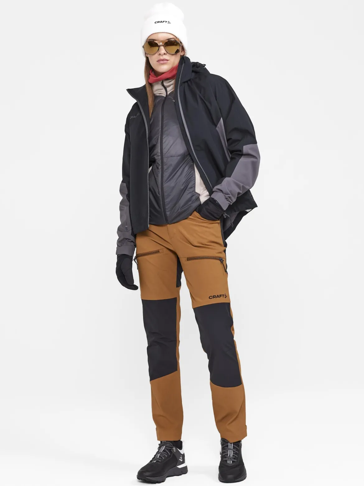 Women's ADV Hybrid Midlayer - CLAY-BLACK