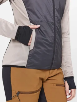 Women's ADV Hybrid Midlayer - CLAY-BLACK