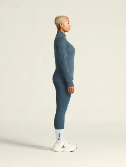 Women's ADV SubZ Wool Longsleeve Tee 3 - ENSIGN/MELANGE